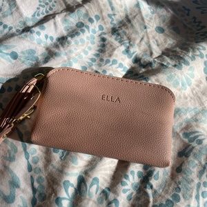 Dusty Pink Wristlet Personalized "Ella"